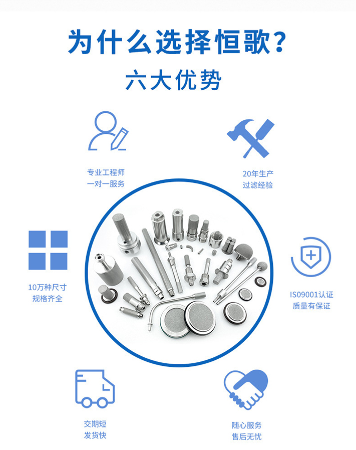 燒結(jié)不銹鋼濾管筒的六大優(yōu)勢