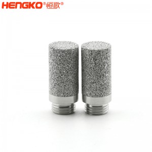 廠家定制農(nóng)業(yè)大棚溫濕度傳感器探頭保護(hù)罩_防水耐腐不銹鋼外螺紋平頭露點(diǎn)儀殼體