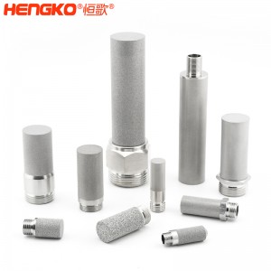 廠家來(lái)圖定制粉末燒結(jié)316L不銹鋼過(guò)濾器濾芯防塵耐腐蝕，用于化工制藥