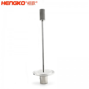 廠家批發(fā)316L不銹鋼長(zhǎng)桿不銹鋼曝氣頭耐腐蝕防塵，用于二氧化碳/氧氣擴(kuò)散