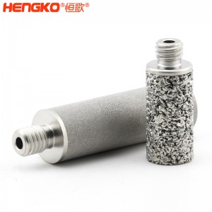 廠家來(lái)圖定制粉末燒結(jié)316L不銹鋼過(guò)濾器濾芯防塵耐腐蝕，用于化工制藥
