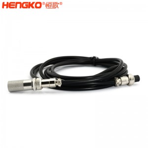 恒歌生產(chǎn)定制土壤測(cè)量溫濕度傳感器,防水精密多孔不銹鋼傳感器探頭外殼