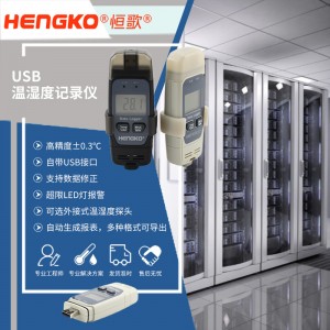 恒歌機(jī)房溫濕度監(jiān)控方案便攜式溫濕度記錄儀，服務(wù)器機(jī)房溫濕度監(jiān)控系統(tǒng)物聯(lián)網(wǎng)方案
